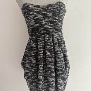 Free People Black and White Mini Dress
